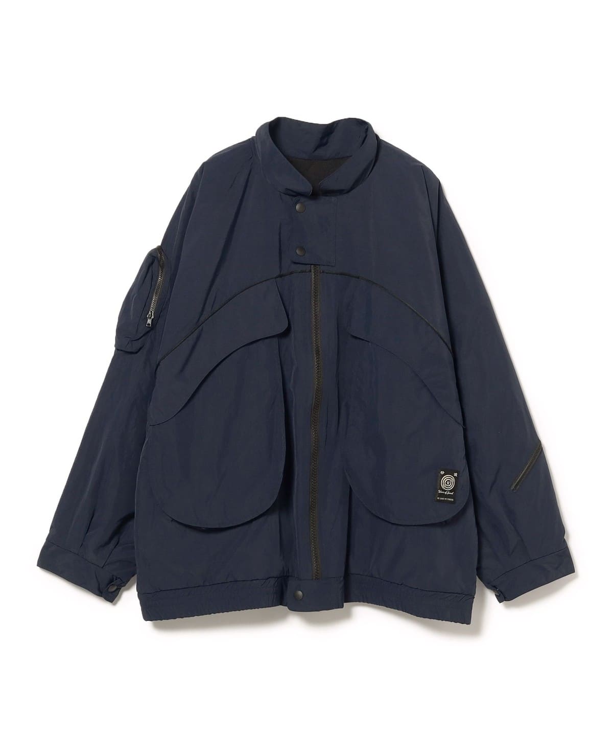 Wave of Sand / AO JACKET NYLON STONE ブルゾン MEN NAVY F Wave of Sand / AO JACKET NYLON STONE ブルゾン MEN NAVY F