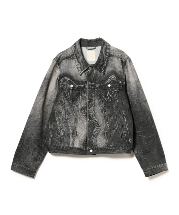 BEAMS デニム ウエスタンジャケット L 黒 ランチコート ラングラー デニム ランチコート ラスティックネイビー WRANGLER