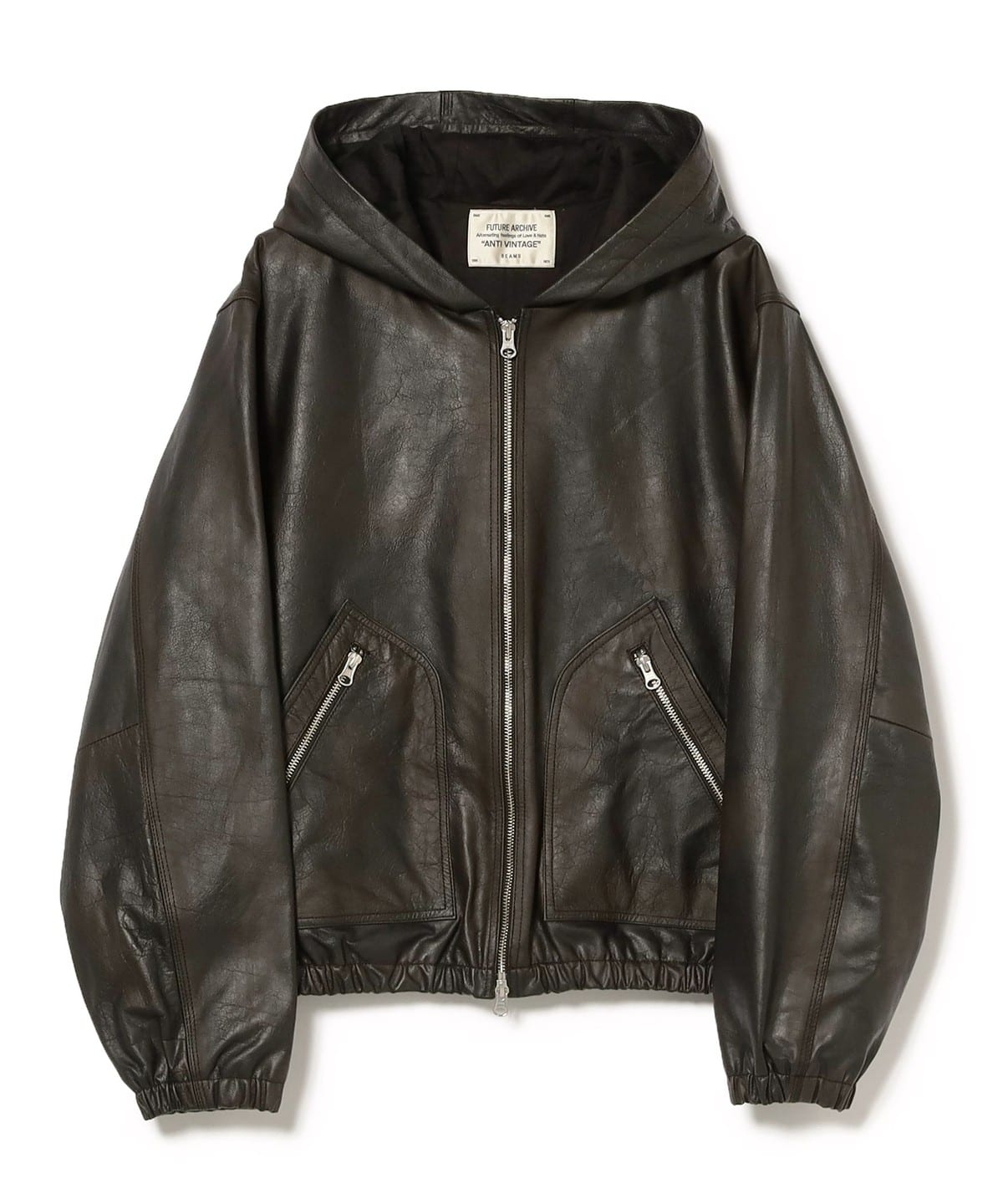 FUTURE ARCHIVE / LEATHER ZIP UP BLOUSON