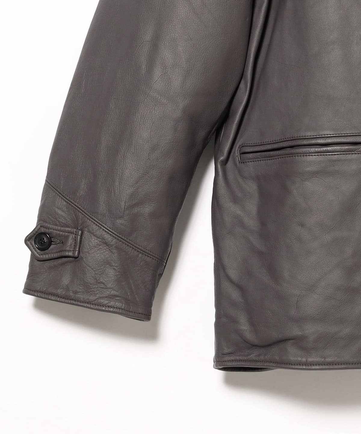 BEAMS（ビームス）UNUSED / Leather Car Coat（ブルゾン