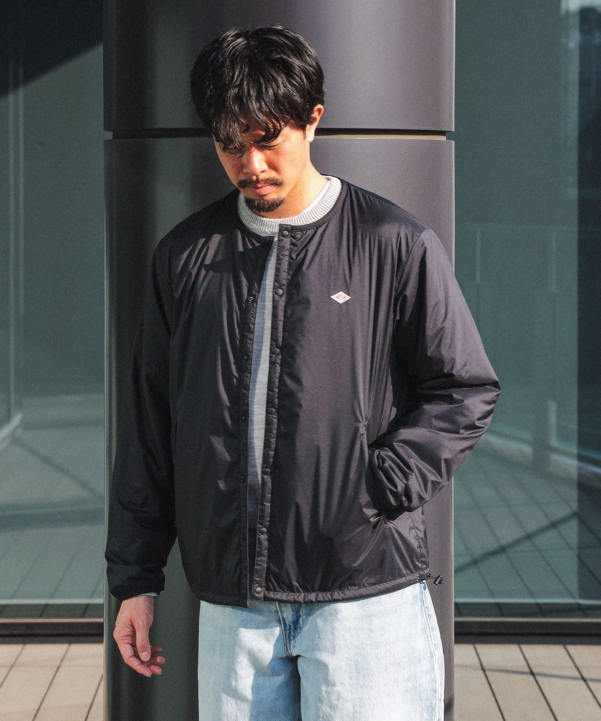 DANTON ダントン / INSULATION COLLARLESS JACKET ブルゾン MEN BLACK S DANTON ダントン / INSULATION COLLARLESS JACKET ブルゾン MEN BLACK S