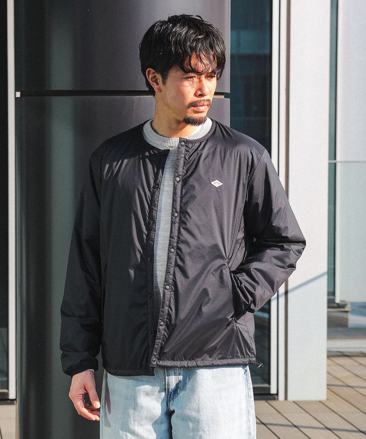 BEAMS BEAMS / 绝缘无领夹克邮购BEAMS DANTON