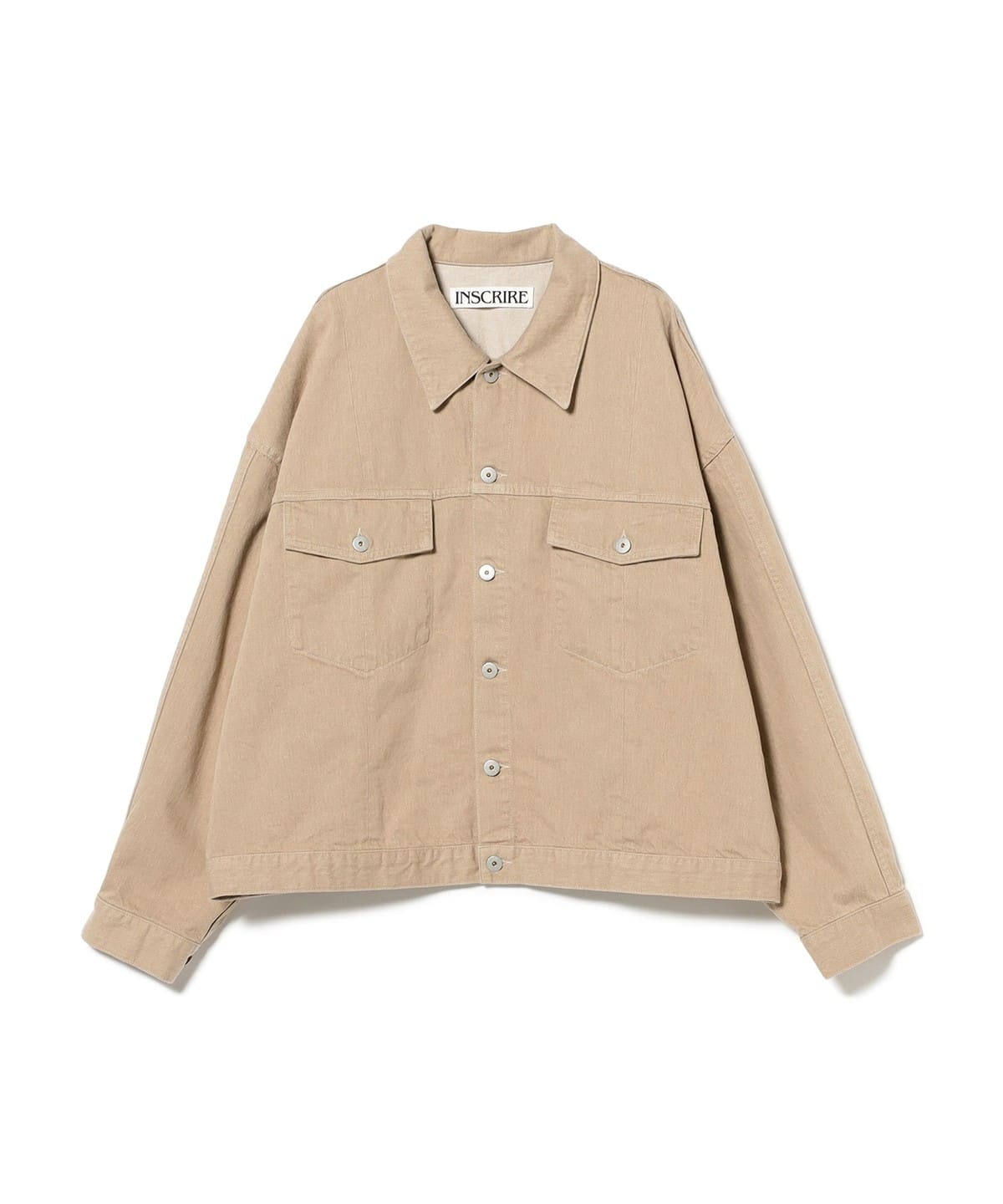 INSCRIRE アンスクリア / Color Denim Wide Jacket ブルゾン MEN BEIGE 3 INSCRIRE アンスクリア / Color Denim Wide Jacket ブルゾン MEN BEIGE 3