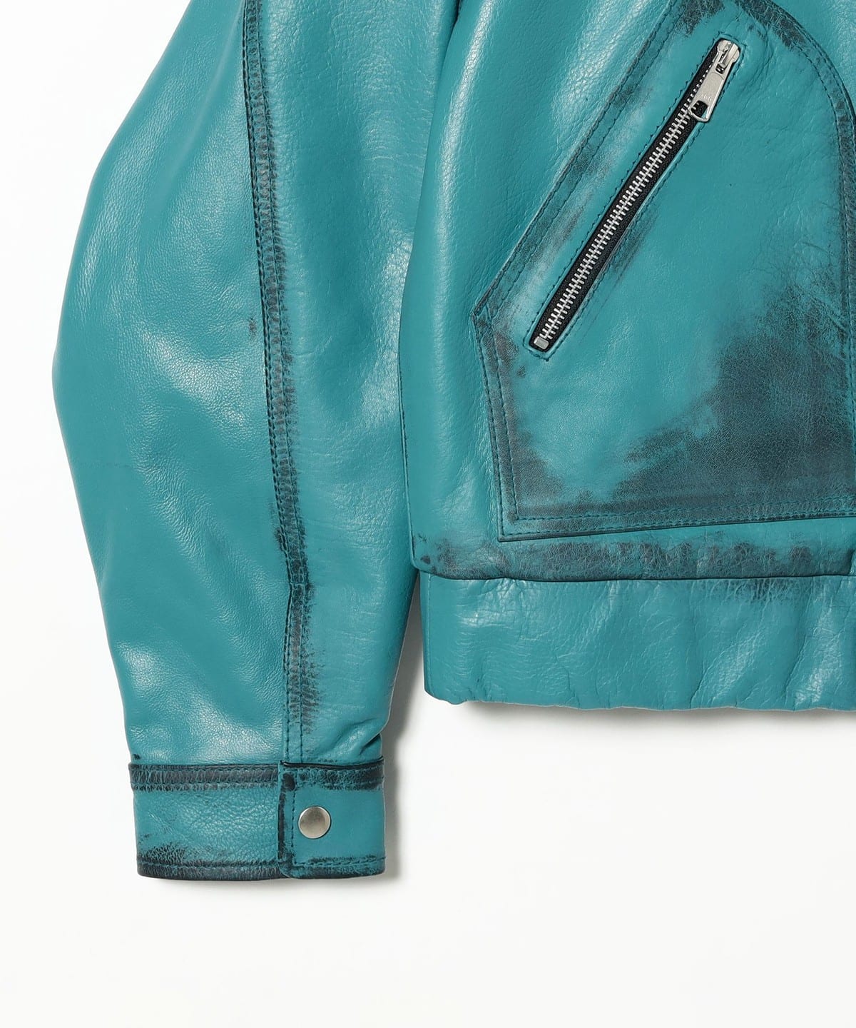 BEAMS FUTURE ARCHIVE / Pigment Leather BEAMS (Blouson) for
