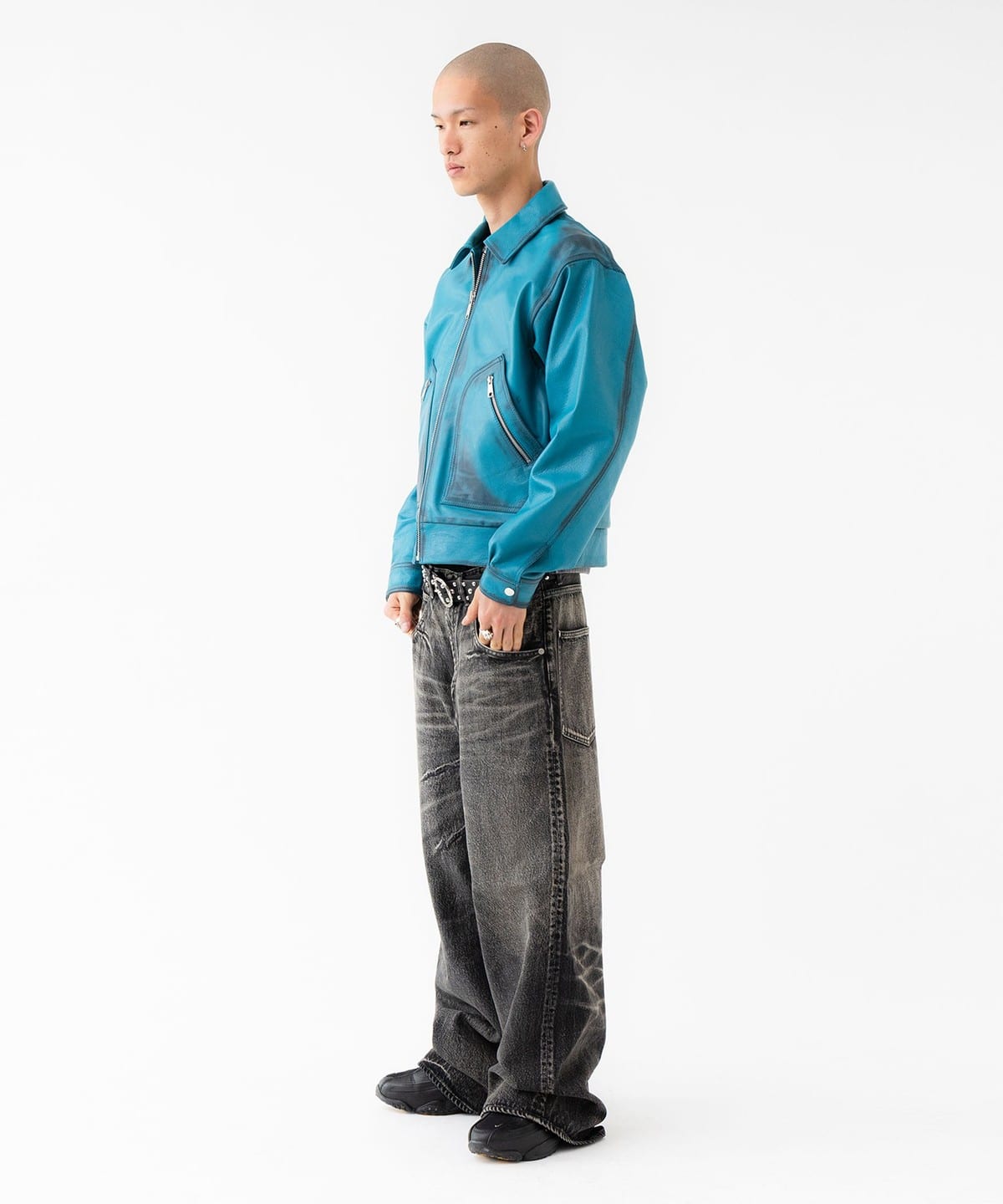 BEAMS FUTURE ARCHIVE / Pigment Leather BEAMS (Blouson) for
