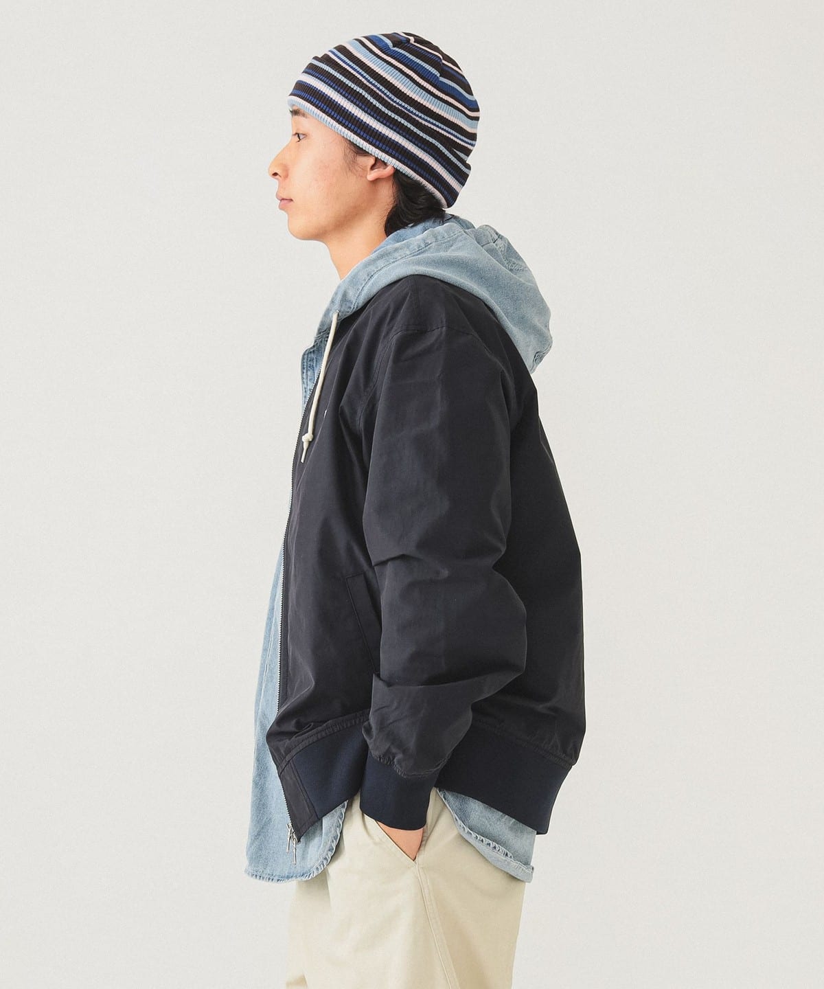 BEAMS（ビームス）【別注】LACOSTE / スタジアムジャンパー