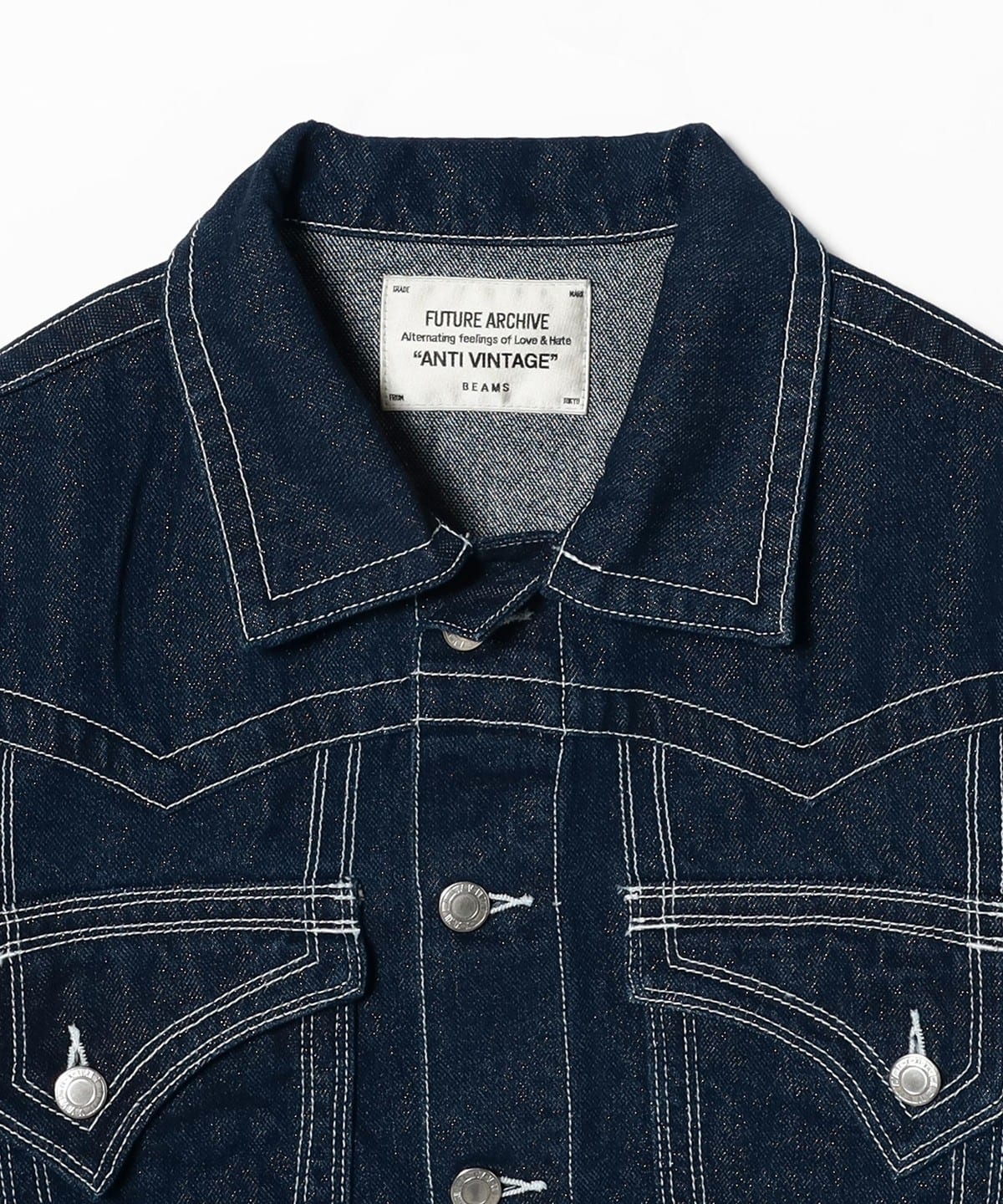 BEAMS（ビームス）FUTURE ARCHIVE / GLITTER DENIM JACKET