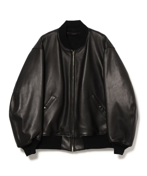BEAMS（ビームス）COMOLI / カーフスキン ジップブルゾン（ブルゾン