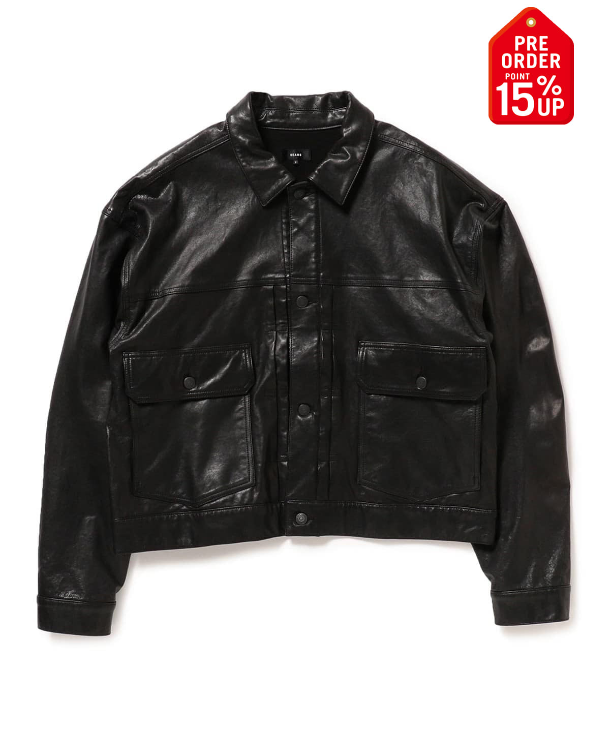 【+15%ポイントUP】シープレザー ショート ジャケット ブルゾン MEN BLACK XL 【+15%ポイントUP】シープレザー ショート ジャケット ブルゾン MEN BLACK XL