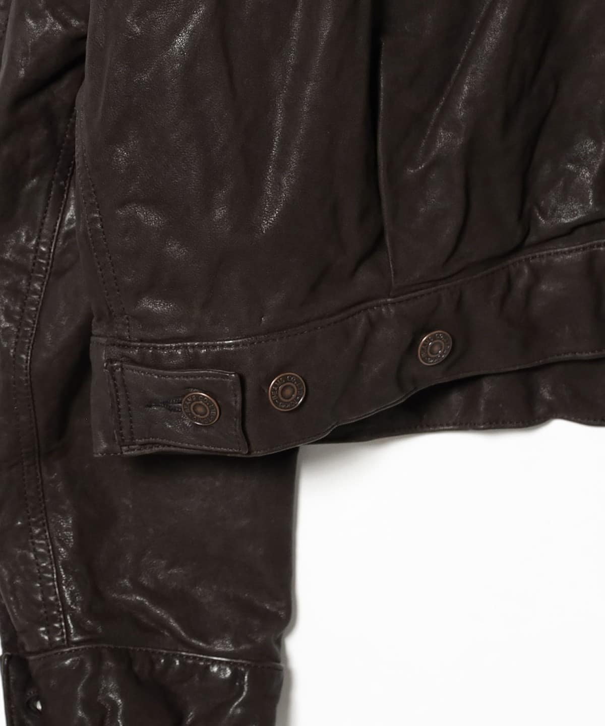 BEAMS（ビームス）ワイドショートフィット シープレザー ジャケット
