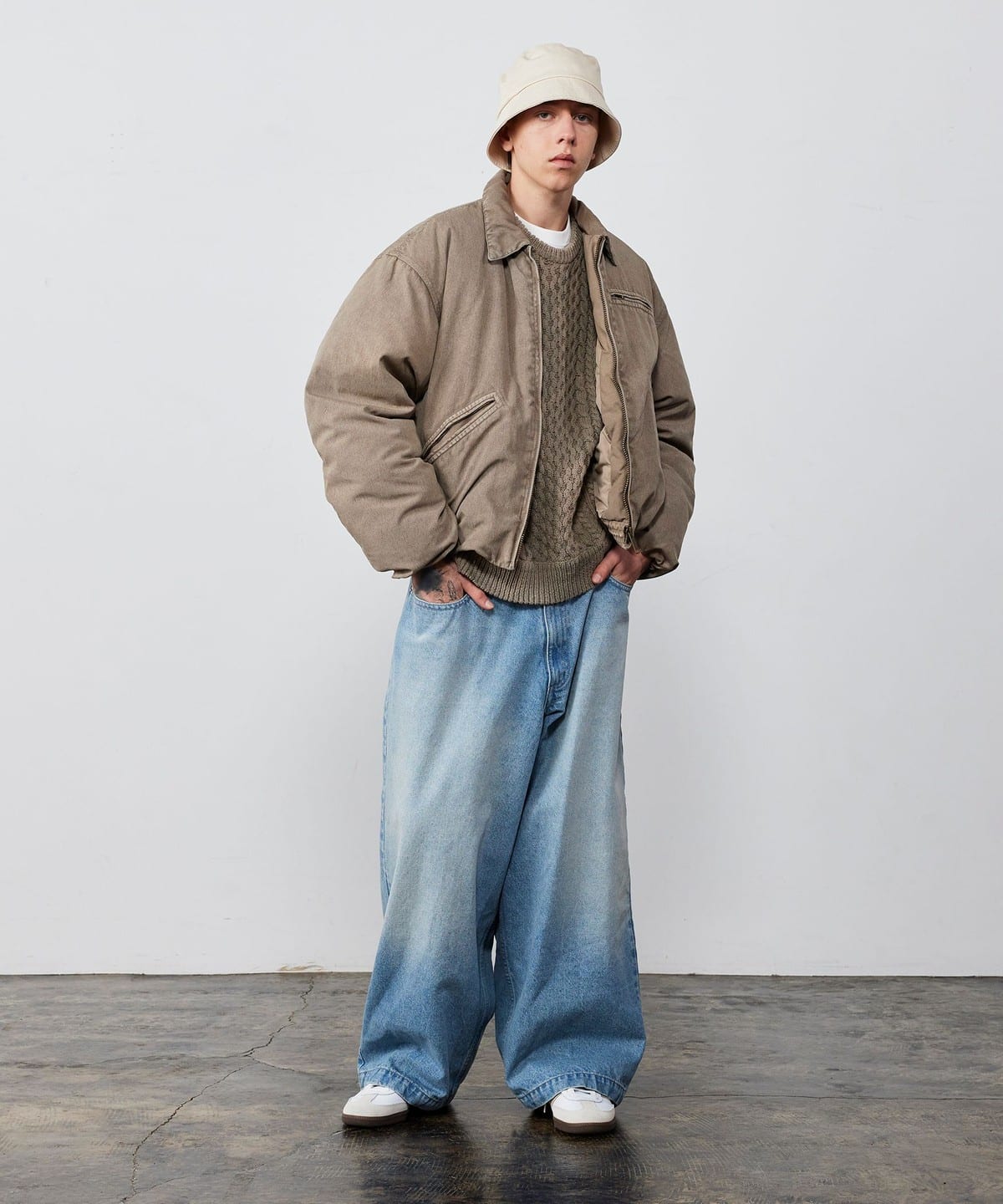 【美品】 BEAMS GOLF レディース ダウン フェザー ジャケット M BEAMS HEART ダウンコート ダウンジャケット / 2WAY ショート