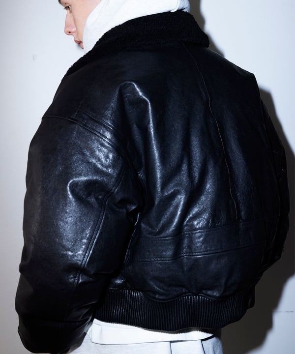 BEAMS（ビームス）ワイドショートフィット G-1 シープレザー