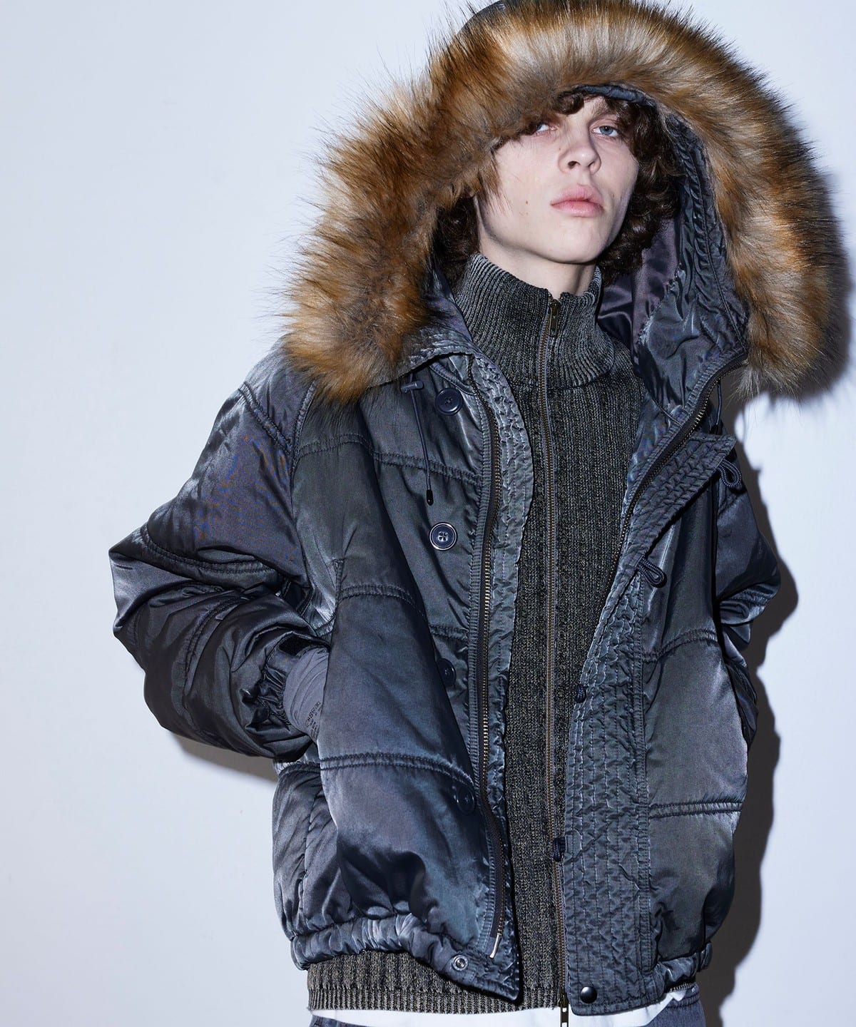 ガーメントダイ N-3B ジャケット ブルゾン MEN S/BLACK XL ガーメントダイ N-3B ジャケット ブルゾン MEN S/BLACK XL