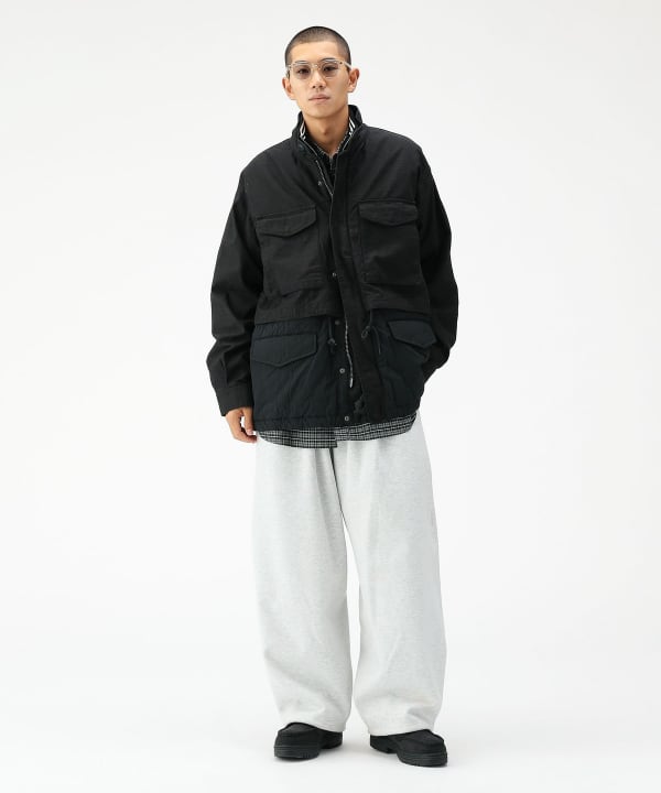 BEAMS(ビームス)ワイドフィット バックサテン レイヤード M-65 BEAMS(ビームス)ワイドフィット バックサテン レイヤード M-65