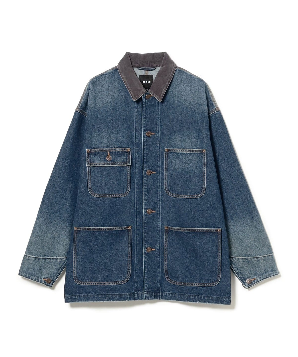 デニム ルーズ カバーオール ブルゾン MEN INDIGO(USED) L デニム ルーズ カバーオール ブルゾン MEN INDIGO(USED) L