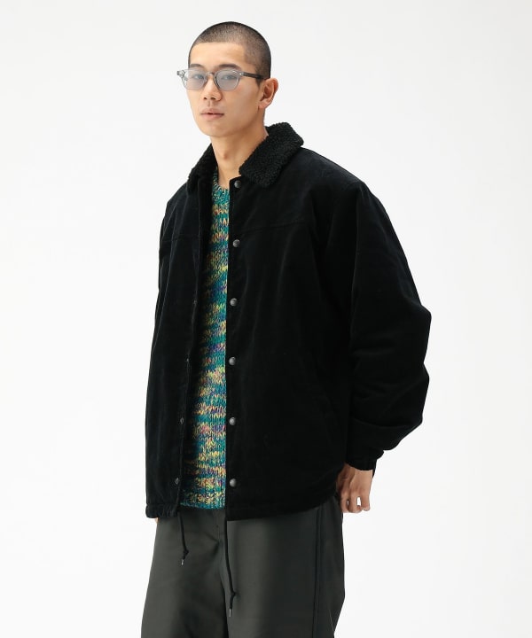 BEAMS（ビームス）ルーズフィット コーデュロイ ボア コーチジャケット