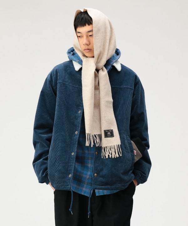 BEAMS（ビームス）ルーズフィット コーデュロイ ボア コーチジャケット