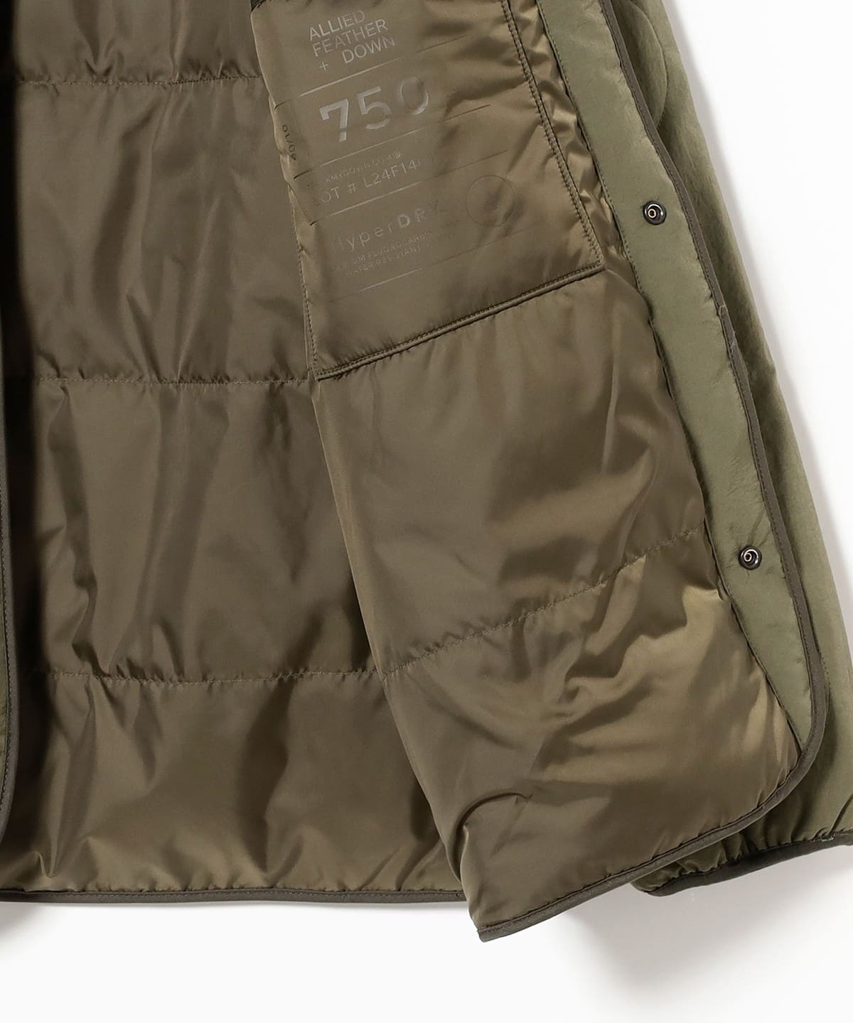 BEAMS Wide BEAMS Down Military Liner Jacket (Blouson Down Jacket