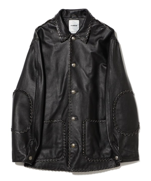 BEAMS（ビームス）BOW WOW / BRAIDED LEATHER COVERALL（ブルゾン