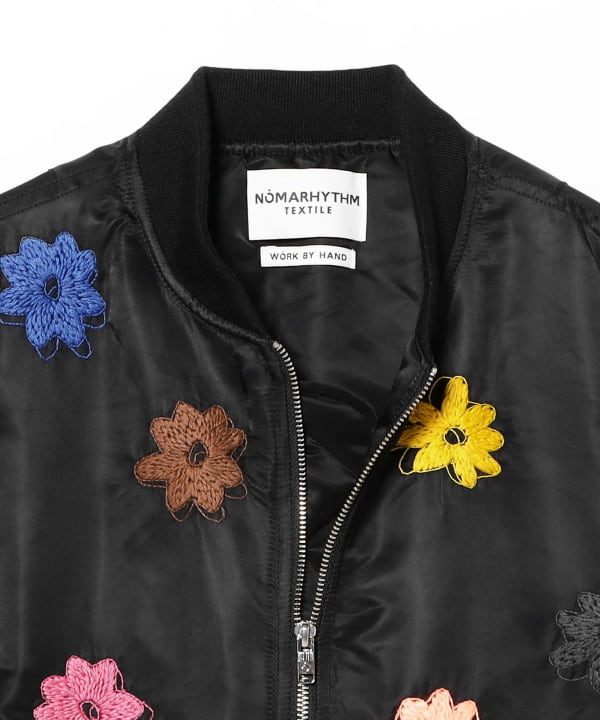 BEAMS（ビームス）NOMARHYTHM TEXTILE / Flower Embroidery Flight