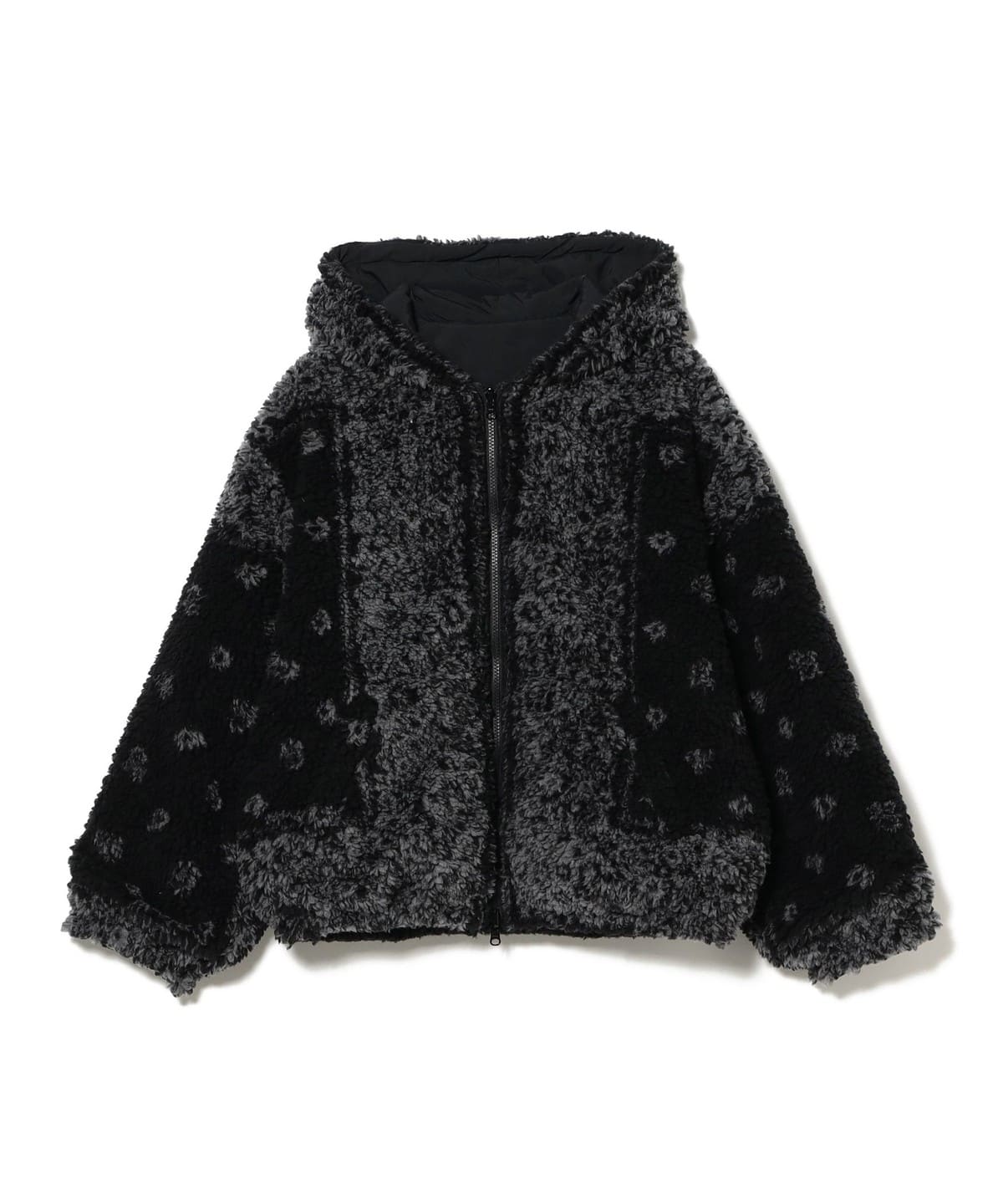 NOMARHYTHM TEXTILE / DYG Reversible Sherpa Hoody ブルゾン MEN Black 4