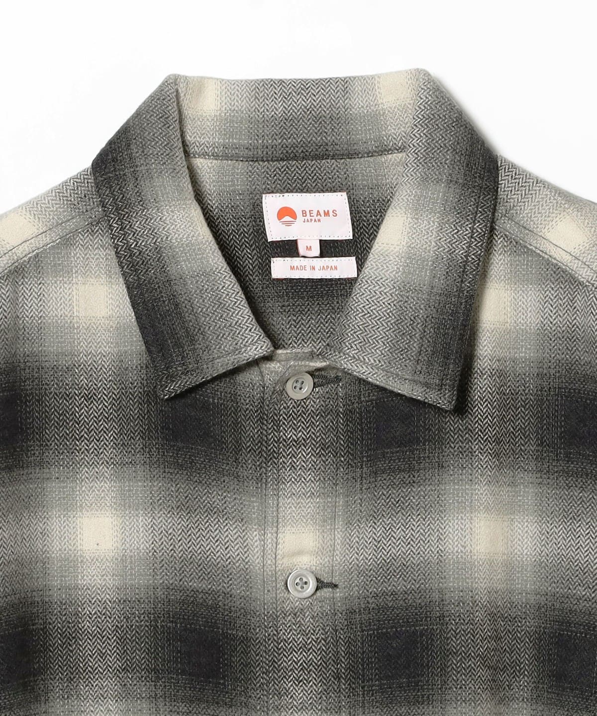 BEAMS JAPAN インディゴ オンブレチェック ブルゾン　L ssz BEAMS JAPAN（ビームス ジャパン）オンブレチェック ブルゾン