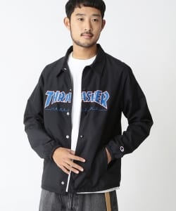 ▲Champion×BEAMS / “THRASHER COLLECTION” コーチジャケット