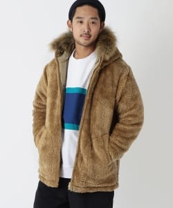 ▲BEAMS / フェイクファー パーカ