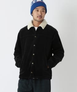 ▲BEAMS / コーデュロイ ボアコーチジャケット