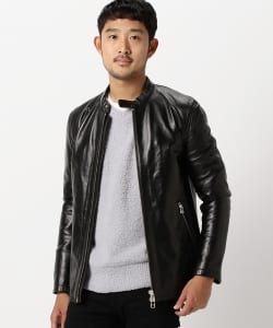 ▲BEAMS / レザー シングルライダース