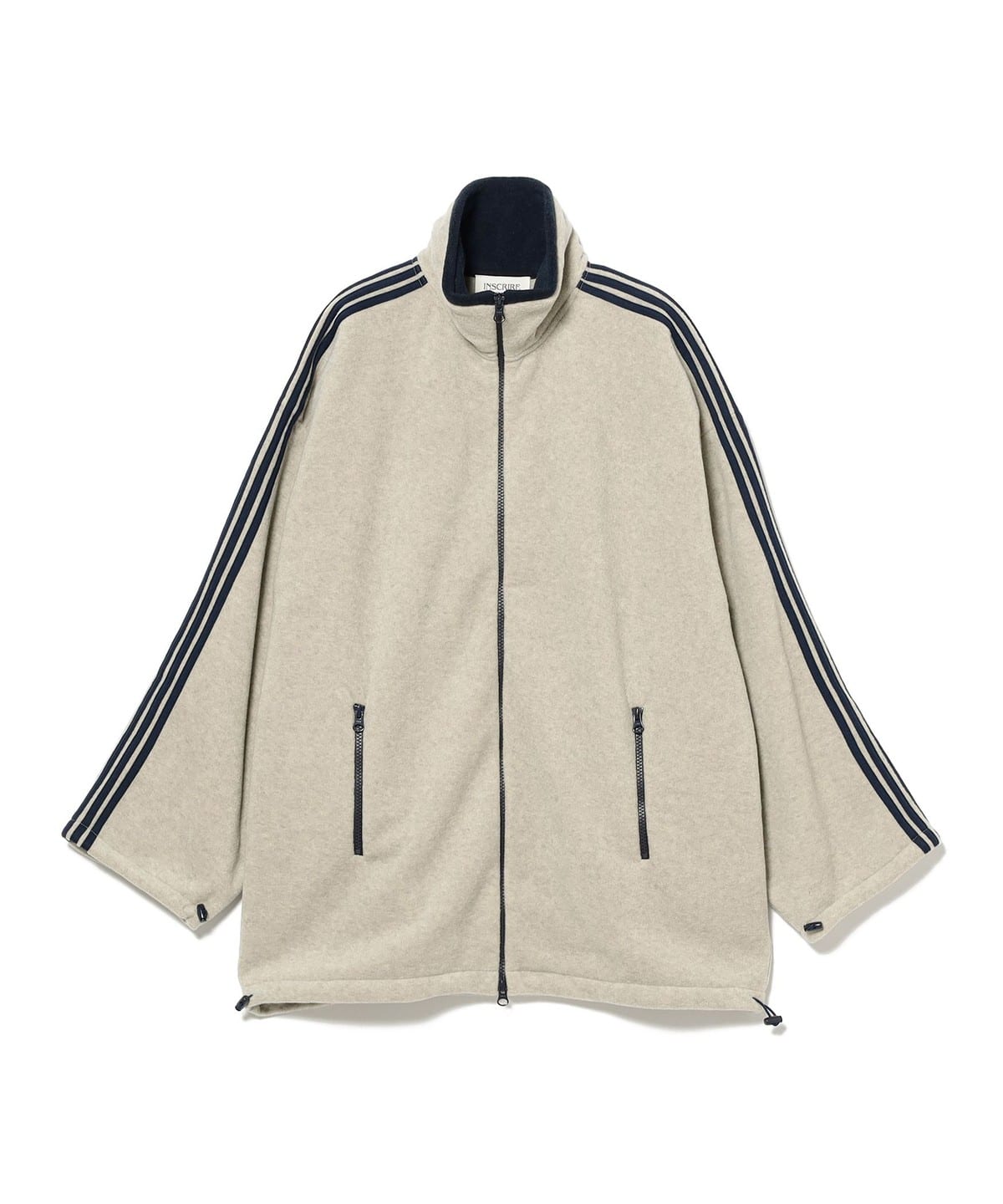INSCRIRE アンスクリア / Fleece Loose Fit Track Jacket ブルゾン MEN OATMEAL M INSCRIRE アンスクリア / Fleece Loose Fit Track Jacket ブルゾン MEN OATMEAL M