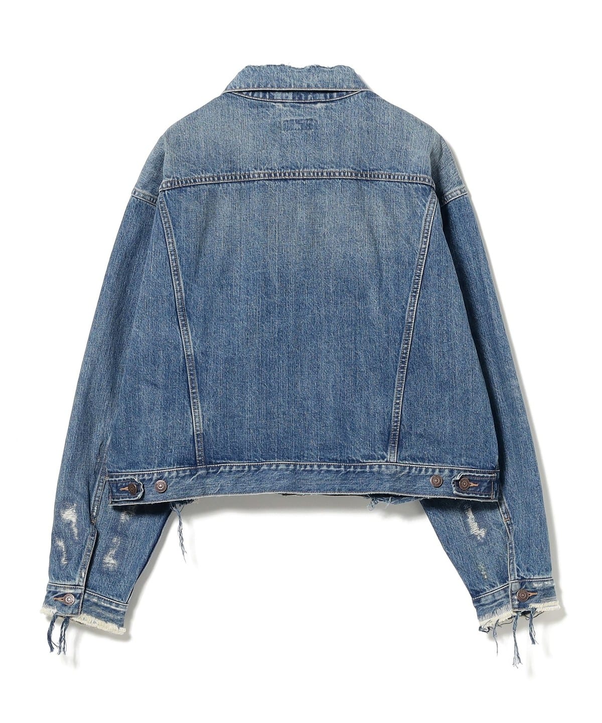 BEAMS（ビームス）Damage Denim Jacket（ブルゾン デニムジャケット