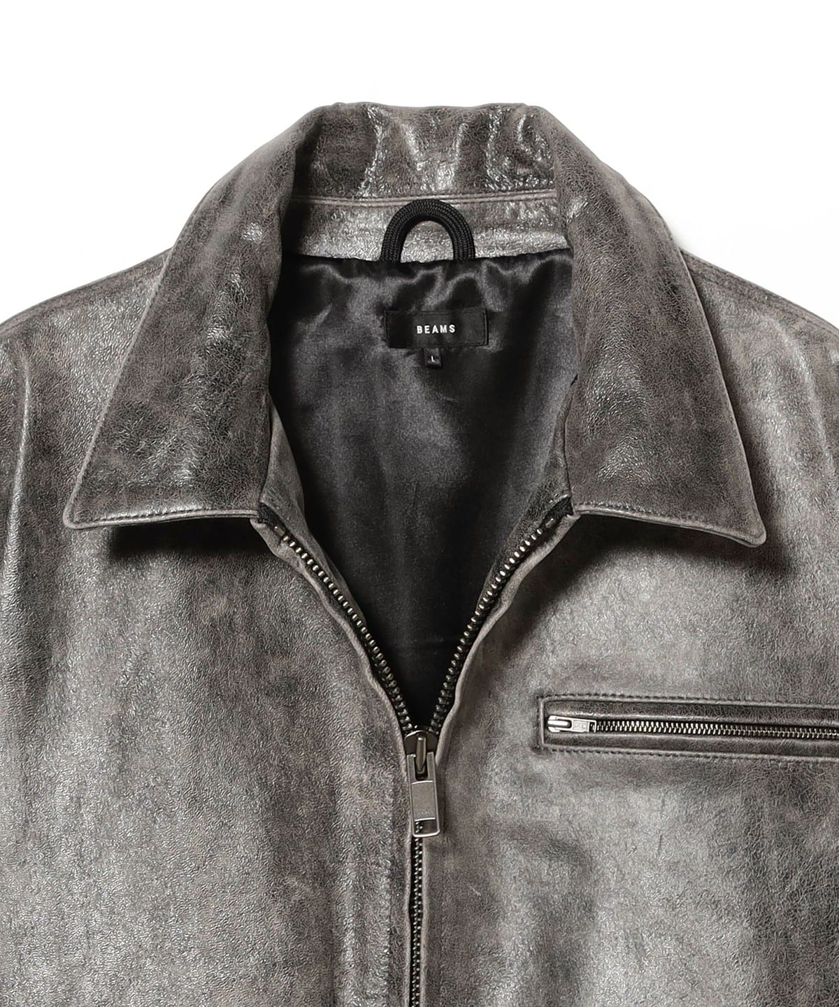 BEAMS（ビームス）Leather Zip Bloson（ブルゾン レザーブルゾン）通販