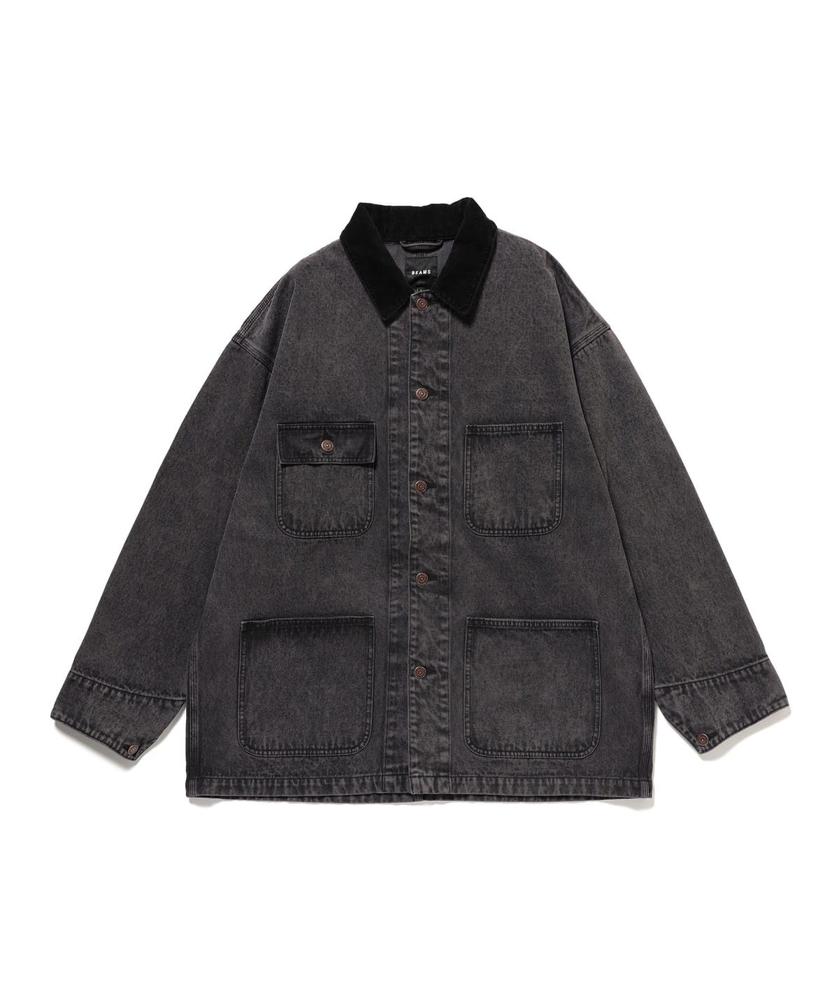 新品 BEAMS 24AW ルーズ デニム カバーオール ジャケット L BEAMS（ビームス）ルーズ デニム カバーオール ジャケット（ブルゾン