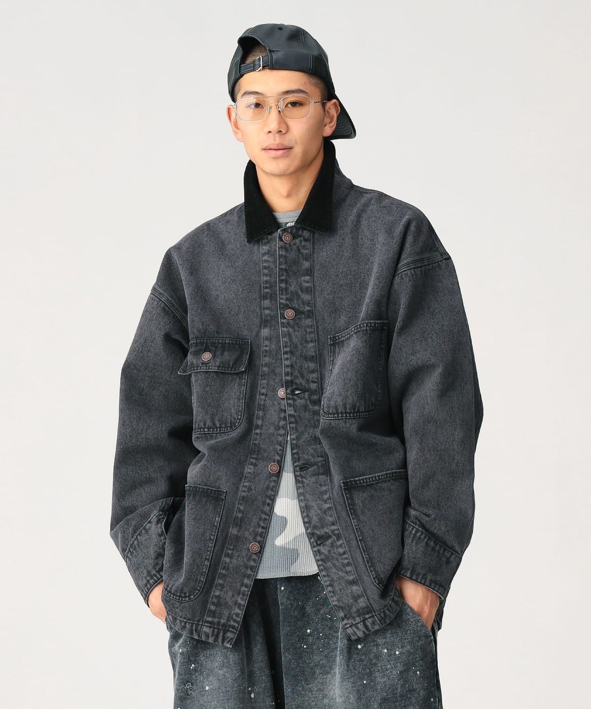 よっしーさま専用90s FADED GLORYダック地カバーオール黒 11184084791_D_9.jpg