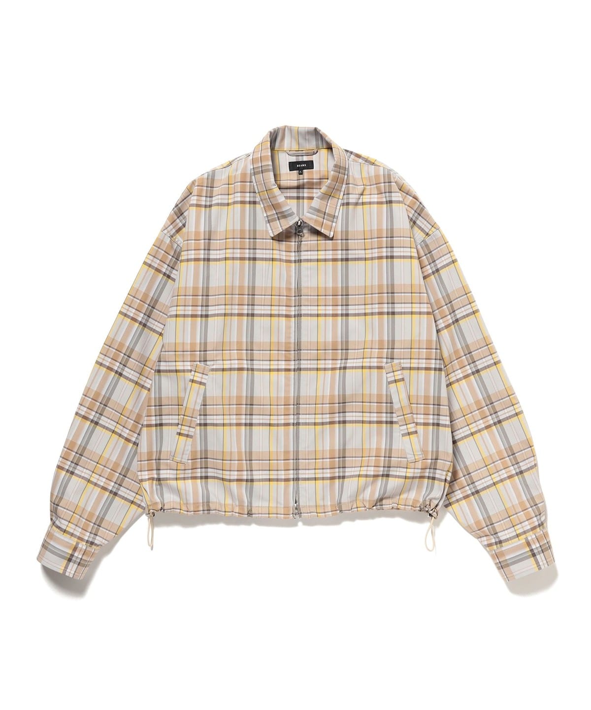 BEAMS（ビームス）チェック ジップ ブルゾン（ブルゾン ブルゾン）通販