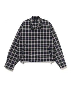 チェック ジップ ブルゾン