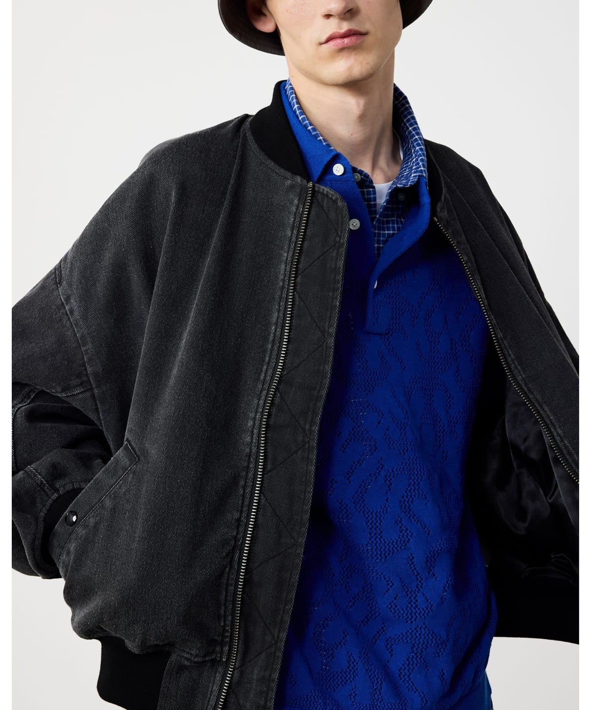 BEAMS Fade Bomber Jacket (blouson blouson) available online BEAMS