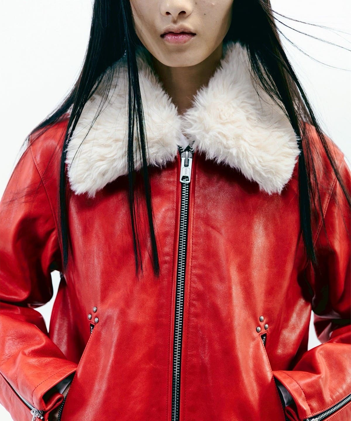 FUTURE ARCHIVE / LEATHER BLOUSON ブルゾン MEN RED M FUTURE ARCHIVE / LEATHER BLOUSON ブルゾン MEN RED M