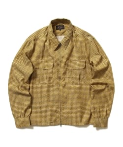 ▲BEAMS PLUS / ジオメトリック柄 ジップ ブルゾン
