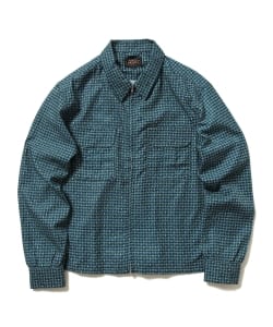 ▲BEAMS PLUS / ジオメトリック柄 ジップ ブルゾン