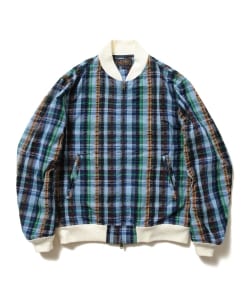 ▲BEAMS PLUS / シアサッカー スポーツ ブルゾン