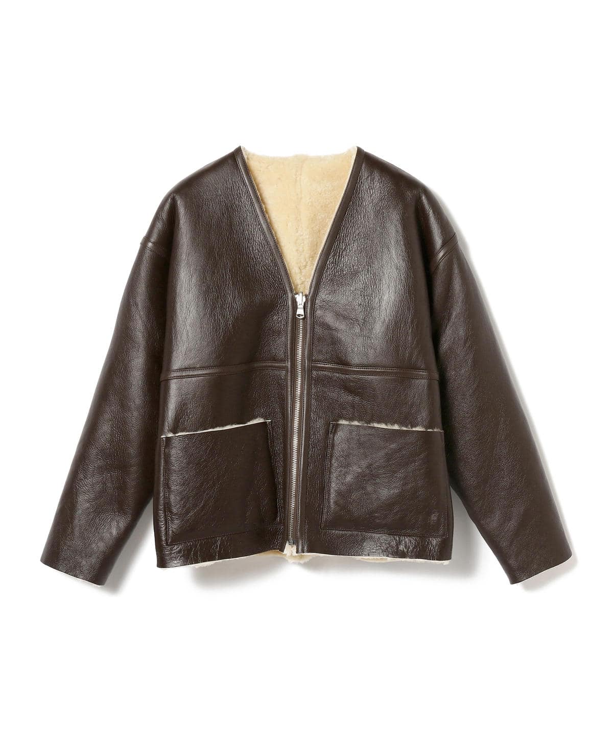 BEAMS（ビームス）BEAMS / ムートン カーディガン（ブルゾン ブルゾン