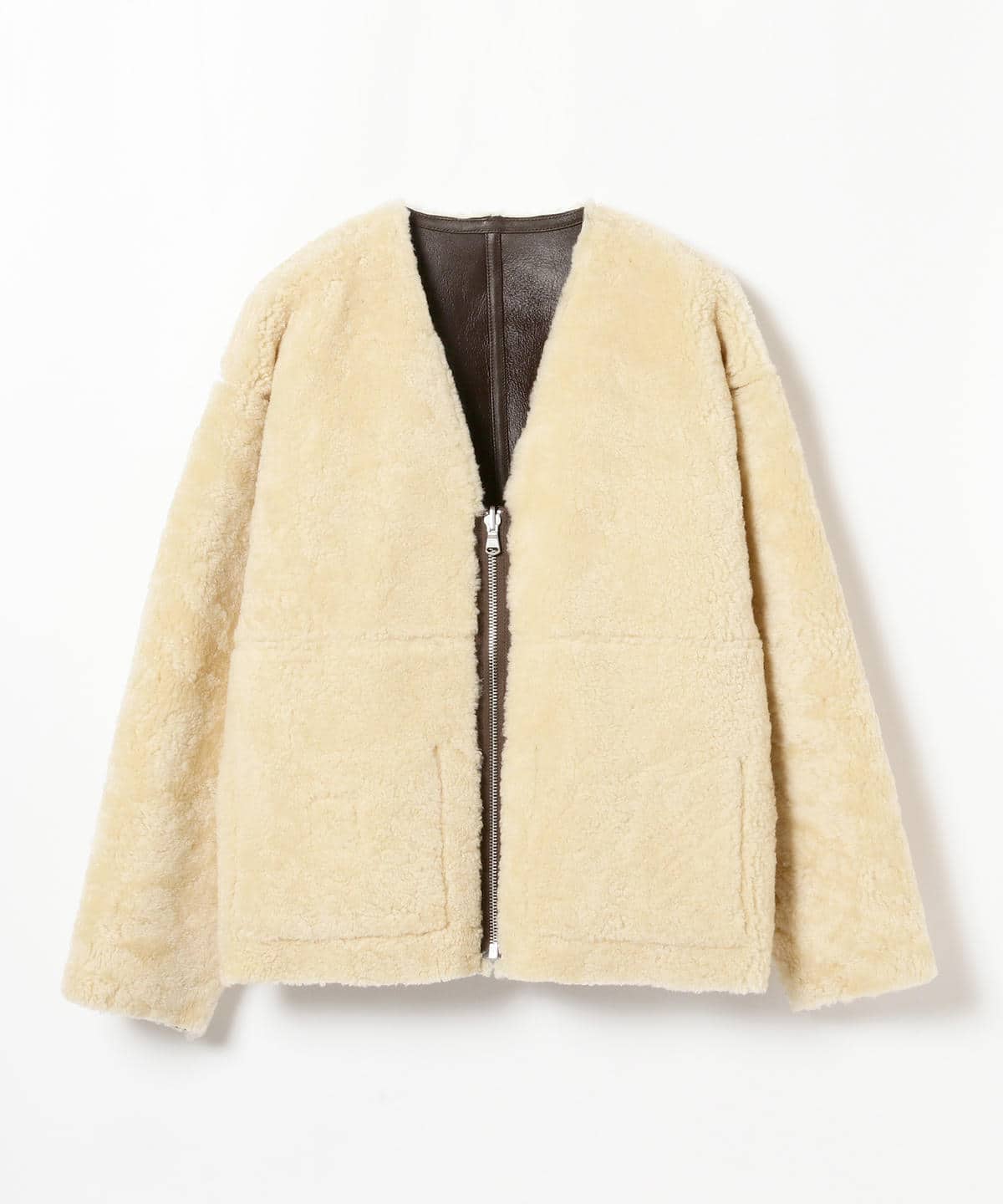 BEAMS（ビームス）BEAMS / ムートン カーディガン（ブルゾン ブルゾン