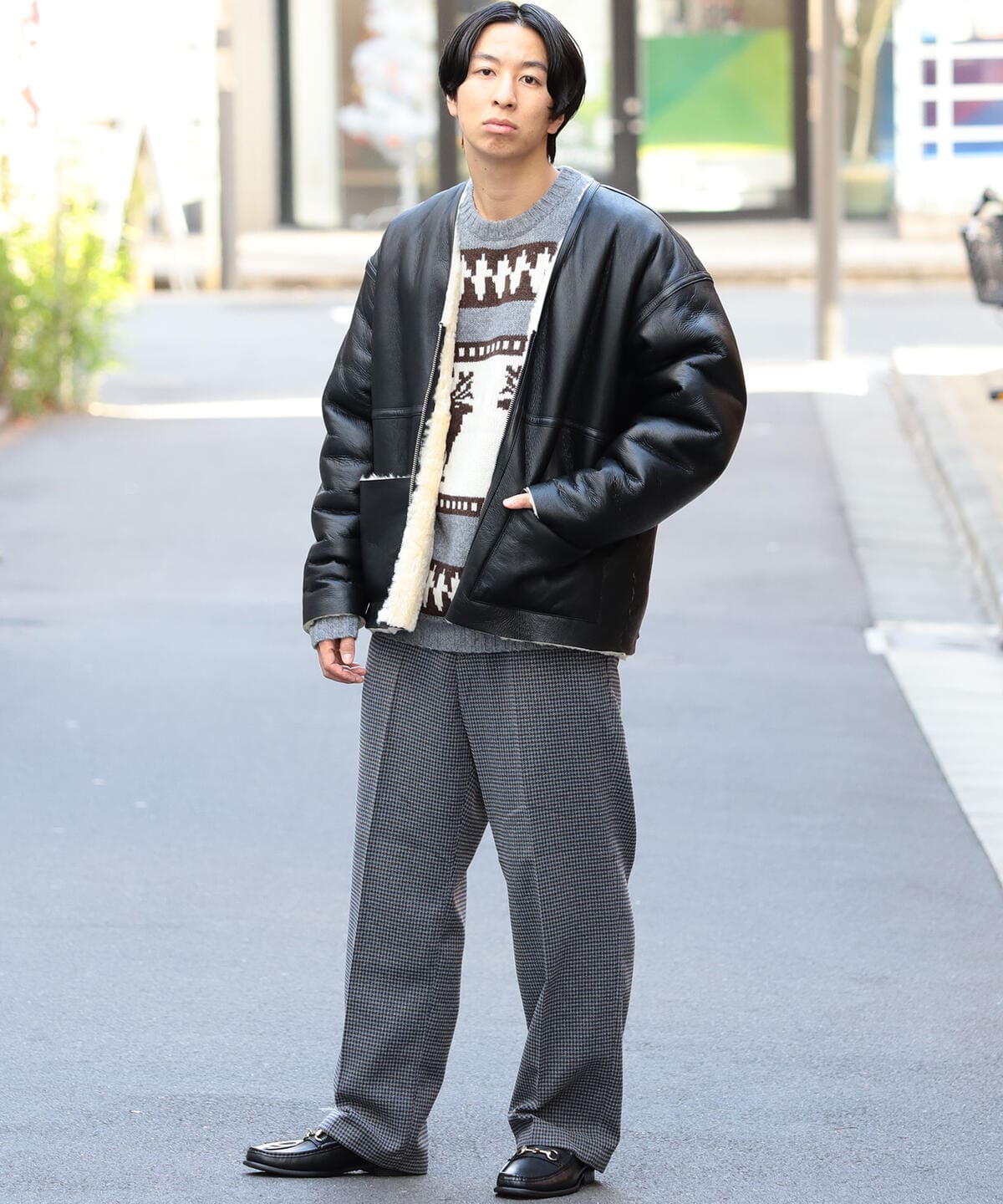 BEAMS（ビームス）BEAMS / ムートン カーディガン（ブルゾン ブルゾン