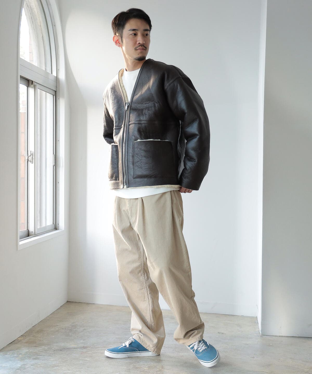 BEAMS（ビームス）BEAMS / ムートン カーディガン（ブルゾン ブルゾン