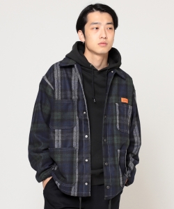 ▲UNIVERSAL OVERALL × BEAMS / 別注 クレイジー チェック カバーコーチジャケット