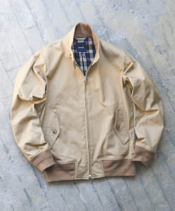 ▲BEAMS / ストレッチ ハリントンジャケット