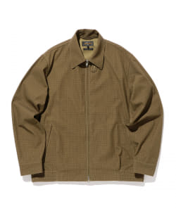 ▲BEAMS PLUS / ウエポンチェックプリント ジップブルゾン