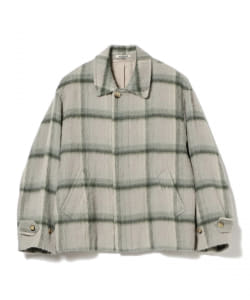 ▲AURALEE / Suri Alpaca Shaggy Check Blouson